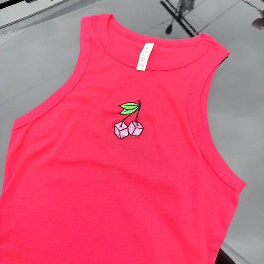 Cherry Cropped Tank